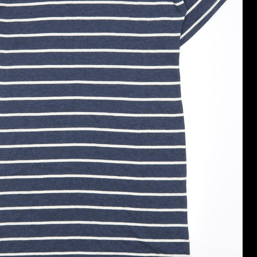Marks and Spencer Womens Blue Striped  Top Dress Size 12
