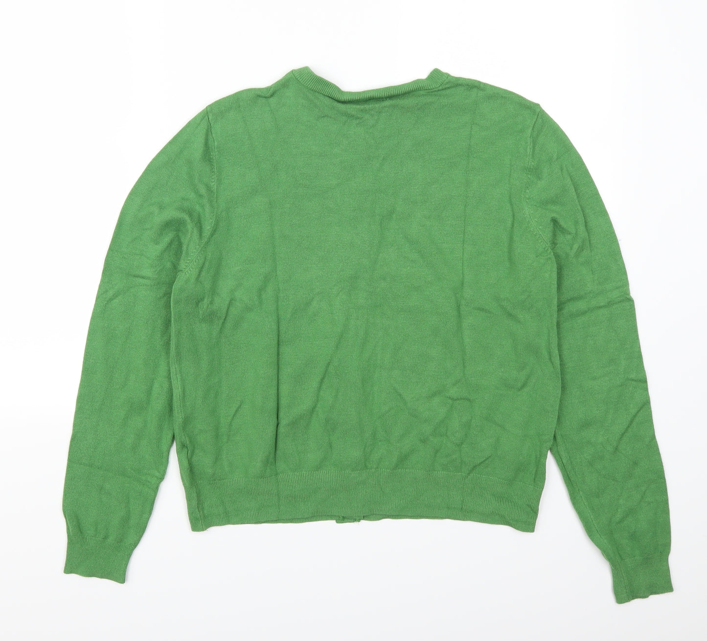 Marks and Spencer Womens Green   Cardigan Jumper Size 16