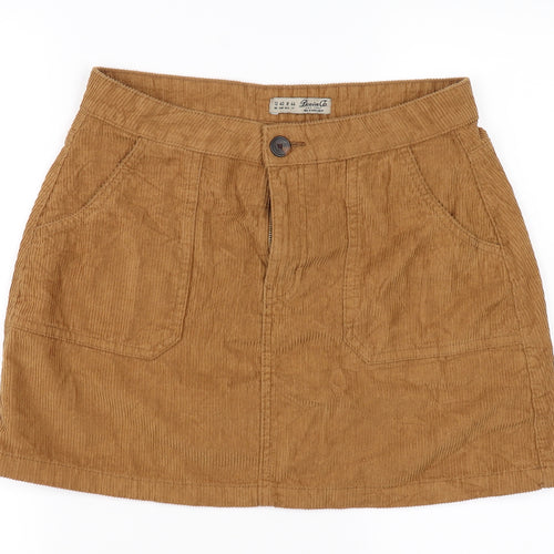 denim co  Womens Brown  Corduroy A-Line Skirt Size 12