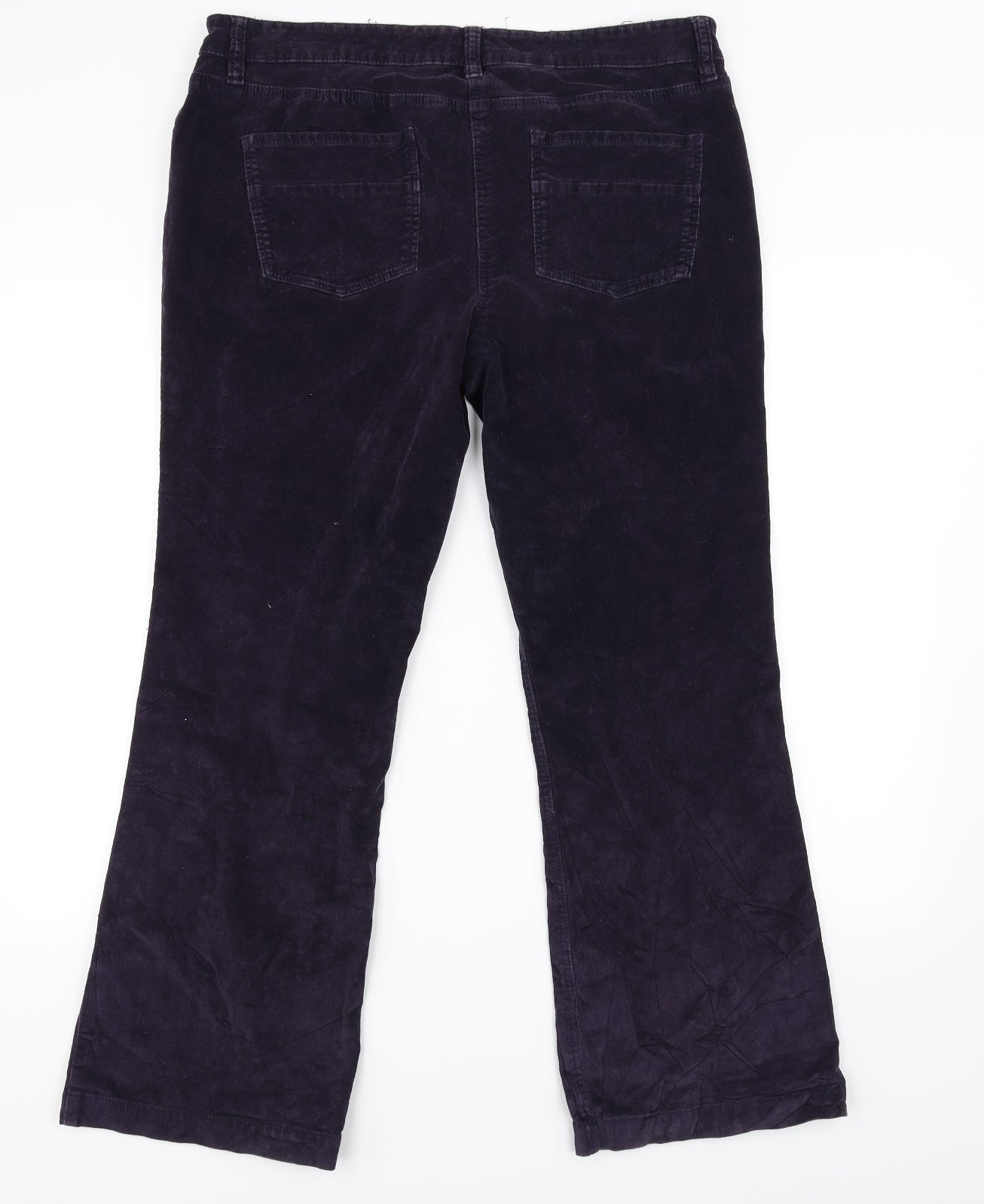 NEXT Womens Purple Houndstooth Corduroy Bootcut Jeans Size 16