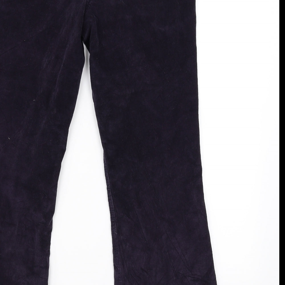 NEXT Womens Purple Houndstooth Corduroy Bootcut Jeans Size 16