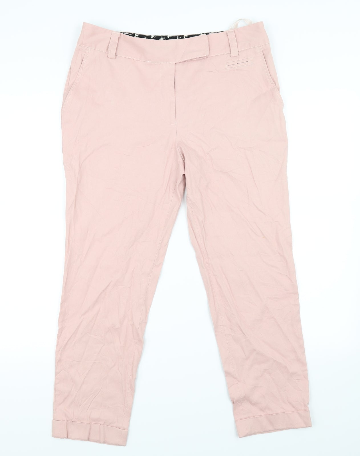 NEXT Womens Pink   Trousers  Size 12 L24.5 in