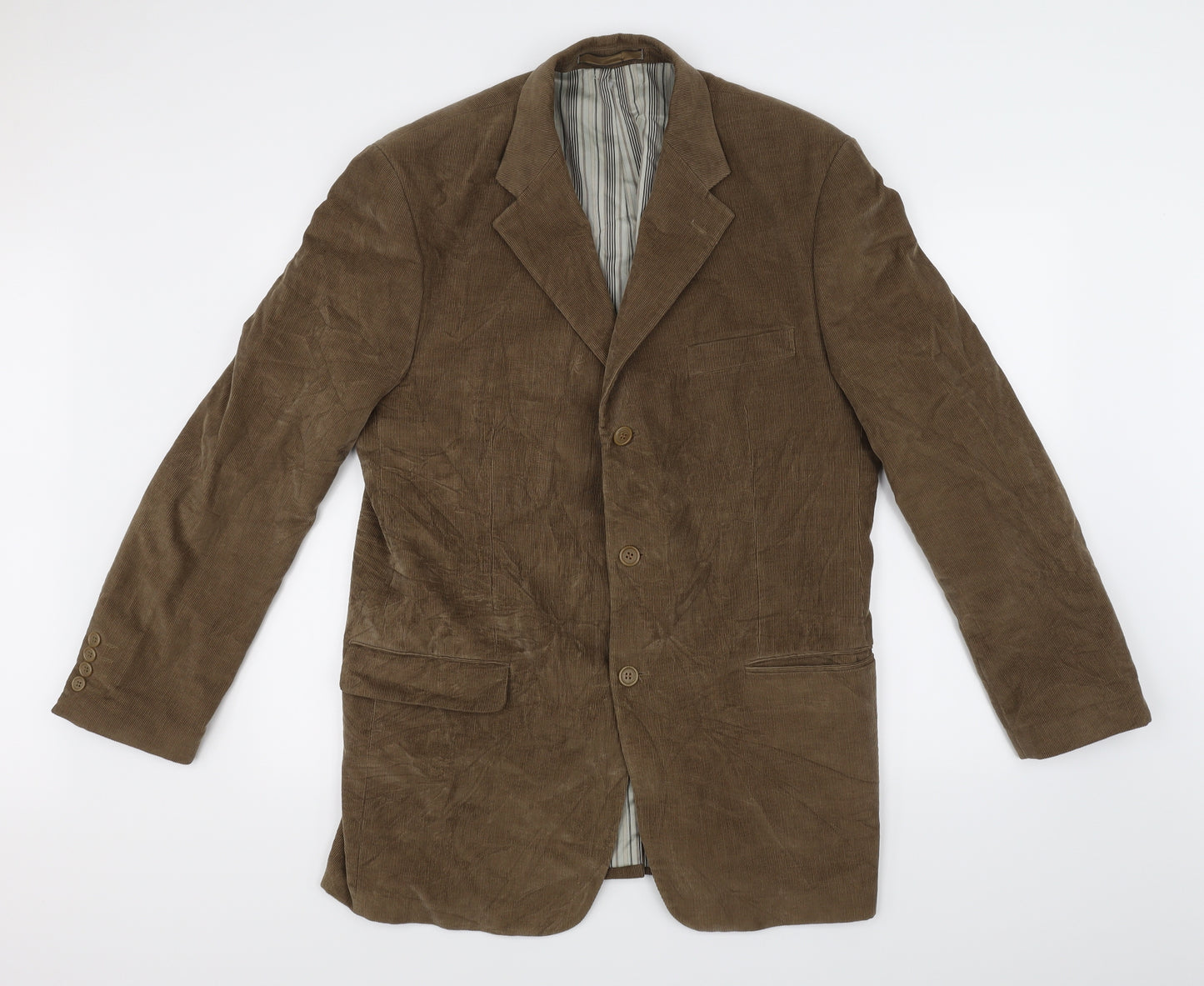 Marks and Spencer Mens Brown  Corduroy Jacket Blazer Size 42