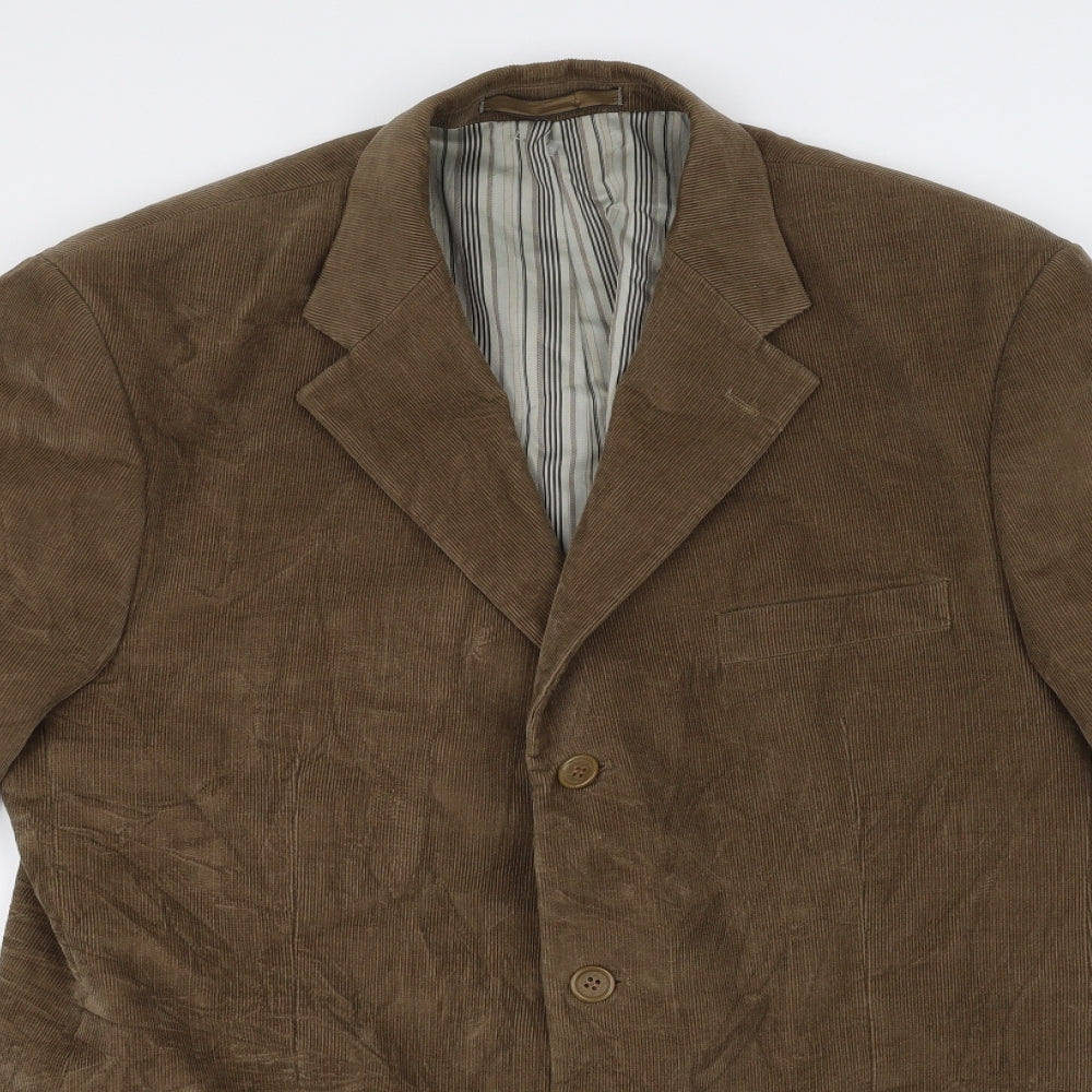 Marks and Spencer Mens Brown  Corduroy Jacket Blazer Size 42