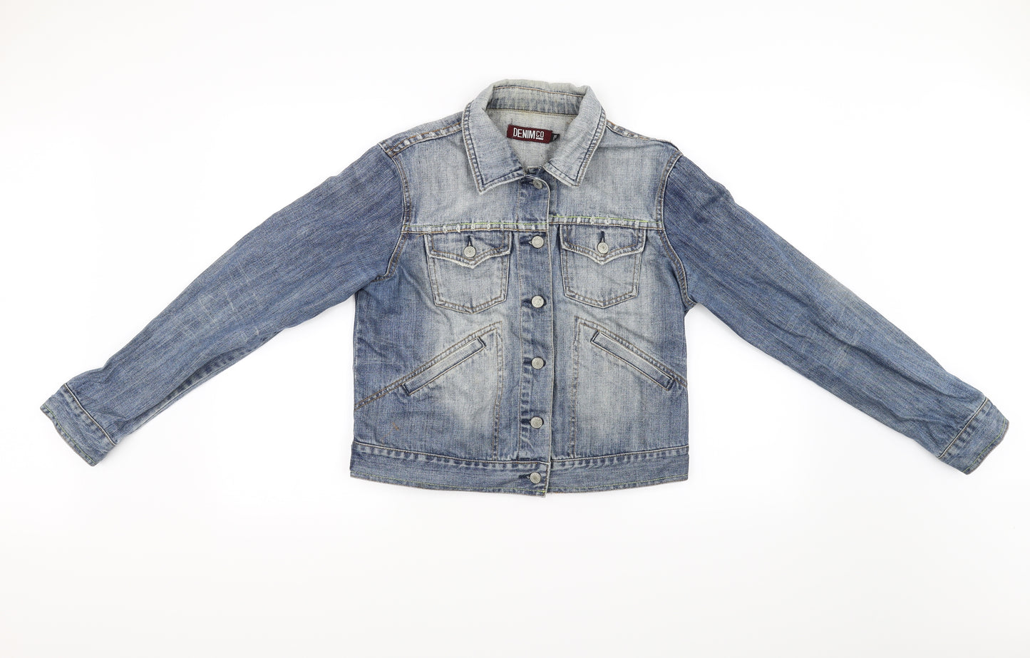 denim co Womens Blue  Denim Jacket Coat Size 14