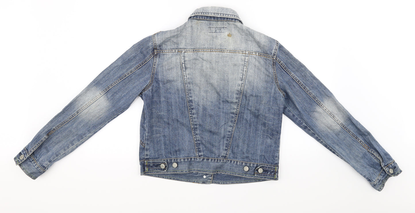 denim co Womens Blue  Denim Jacket Coat Size 14