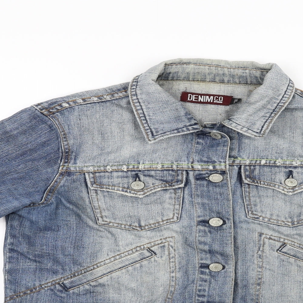 denim co Womens Blue  Denim Jacket Coat Size 14