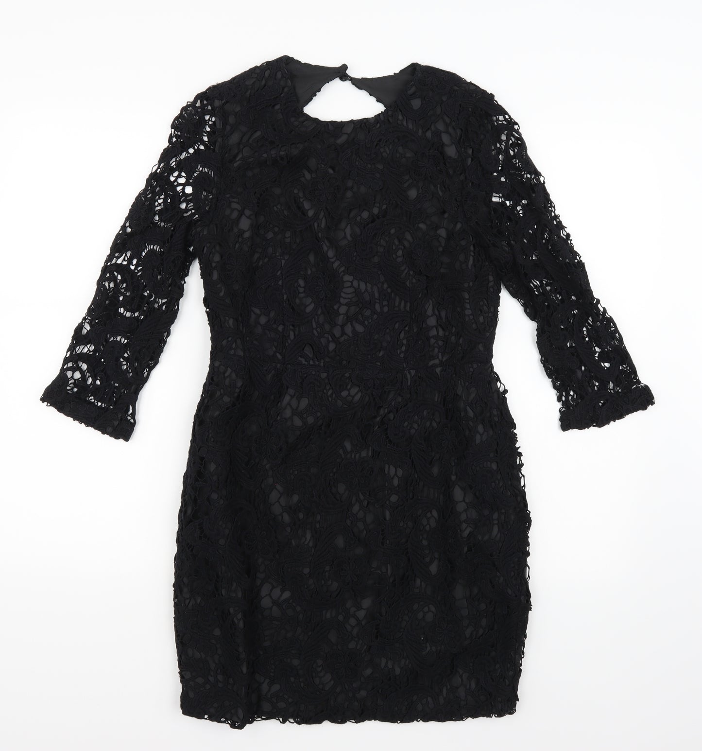 ASOS Womens Black  Rayon A-Line  Size 10