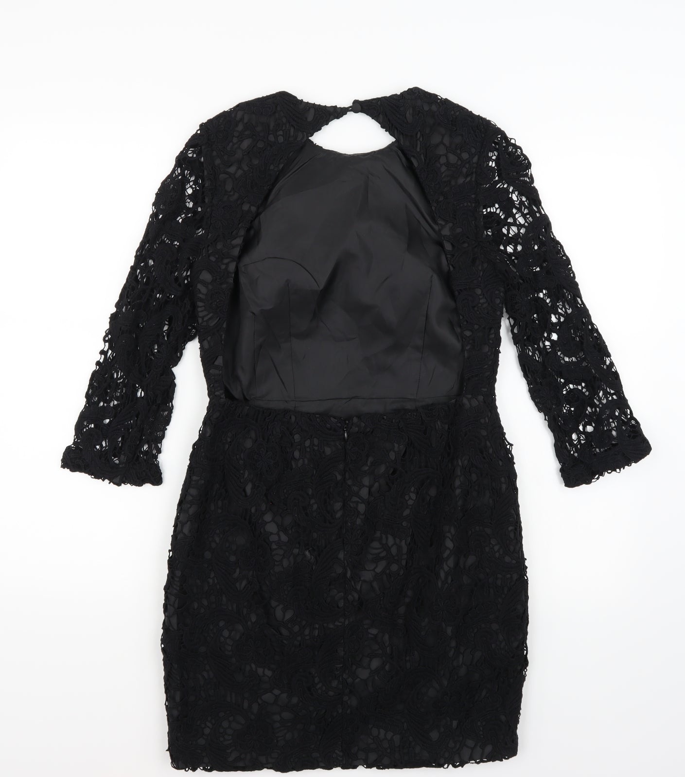 ASOS Womens Black  Rayon A-Line  Size 10