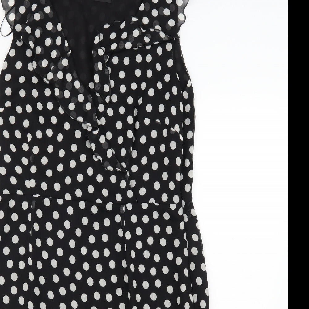 F&F Womens Black Polka Dot  A-Line  Size 16