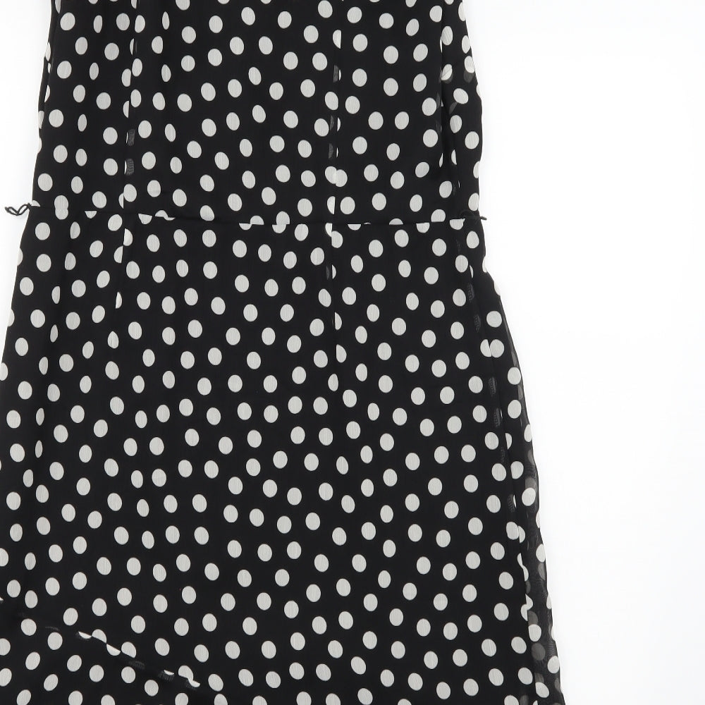F&F Womens Black Polka Dot  A-Line  Size 16