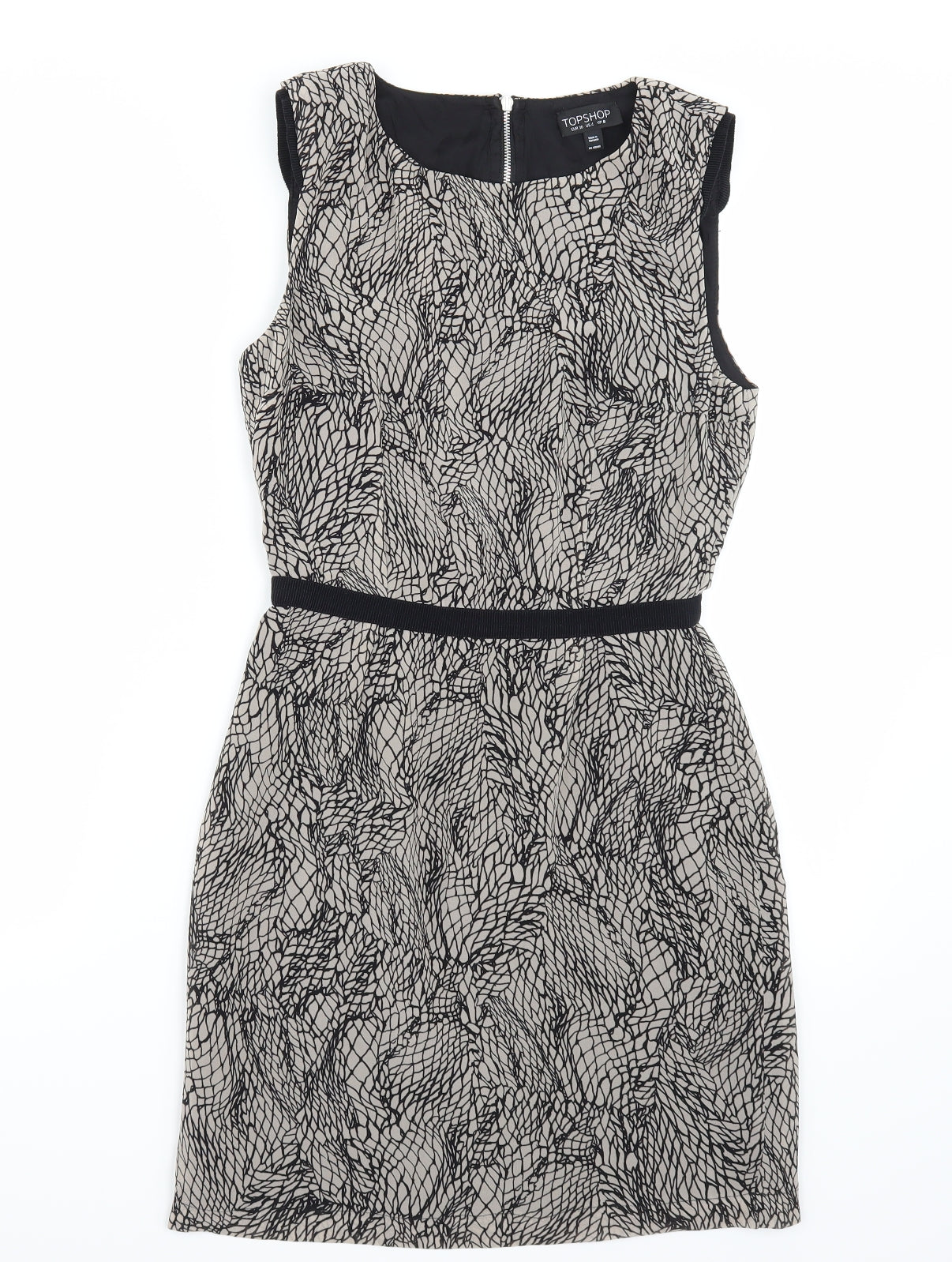 Topshop Womens Black   A-Line  Size 8