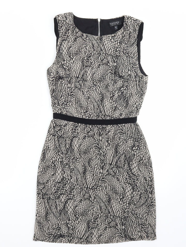 Topshop Womens Black   A-Line  Size 8
