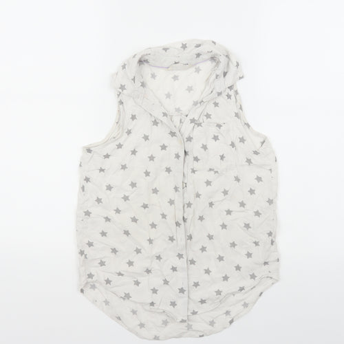 H&M Girls White   Basic Button-Up Size 12 Years
