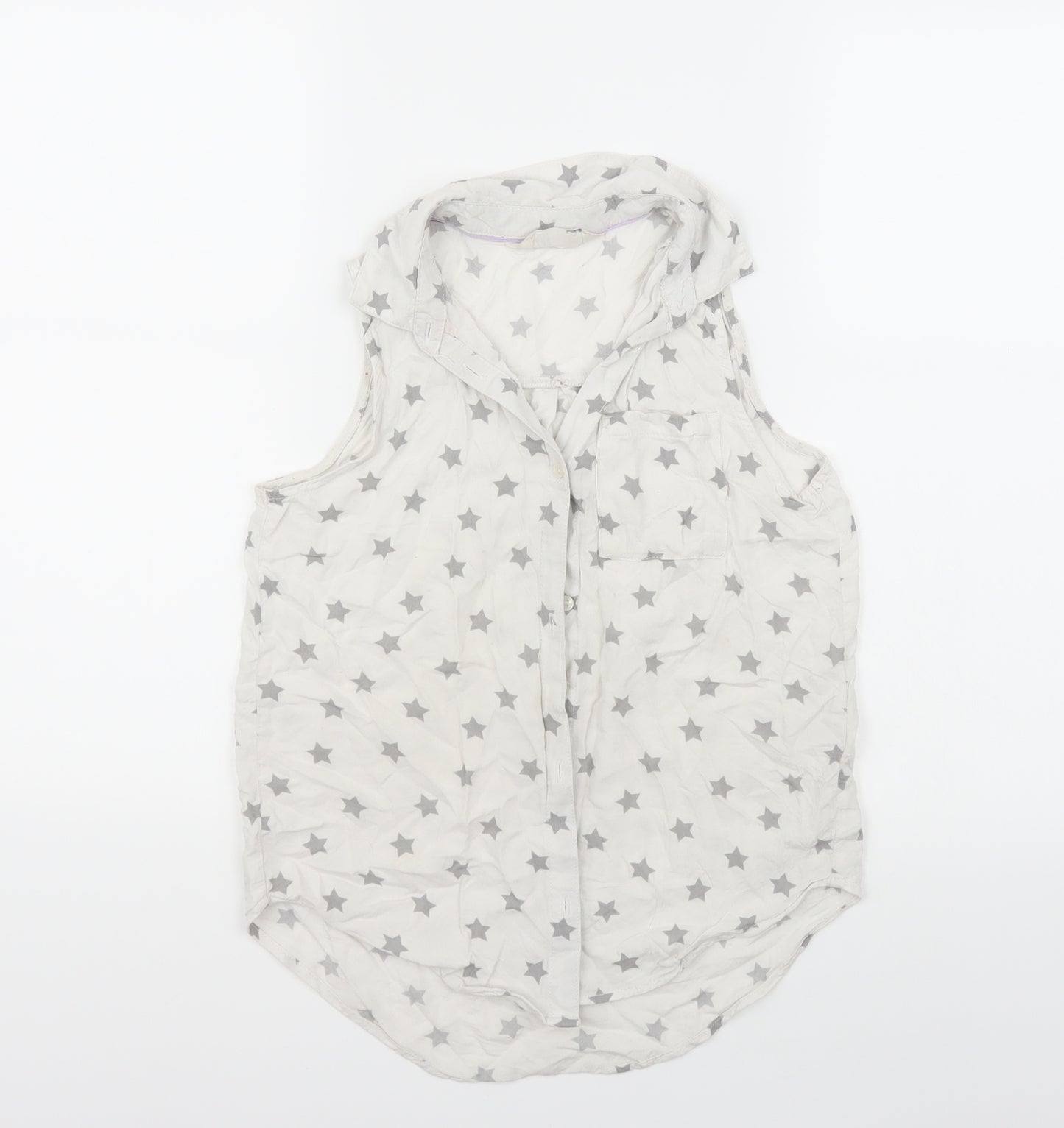 H&M Girls White   Basic Button-Up Size 12 Years