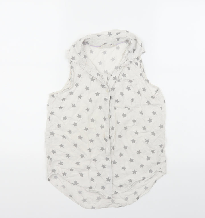 H&M Girls White   Basic Button-Up Size 12 Years