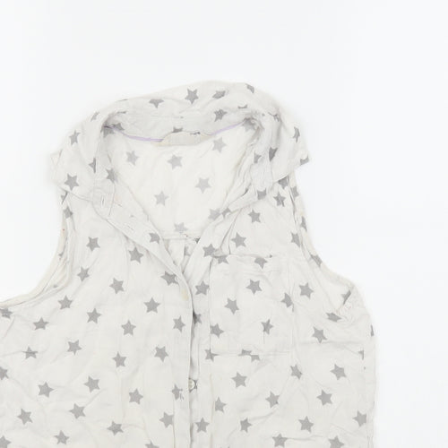 H&M Girls White   Basic Button-Up Size 12 Years