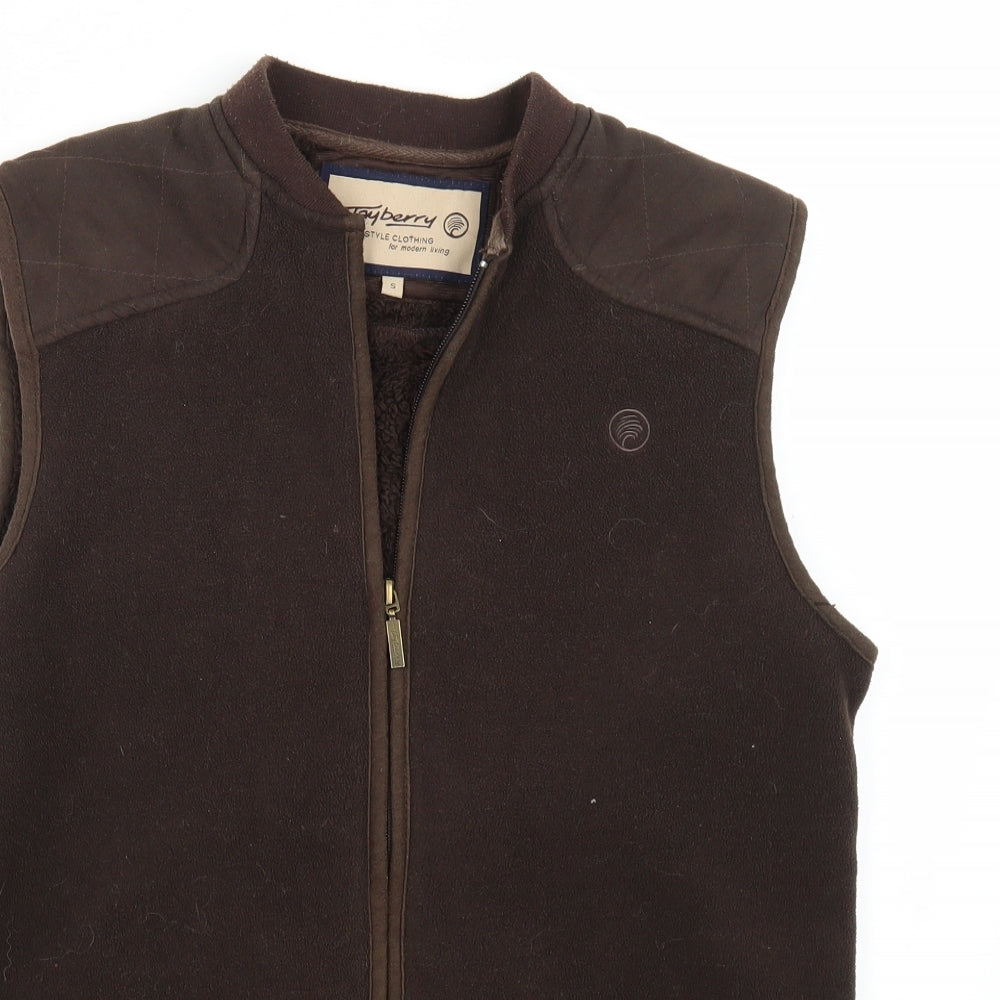 Tayberry Womens Brown   Gilet Coat Size S