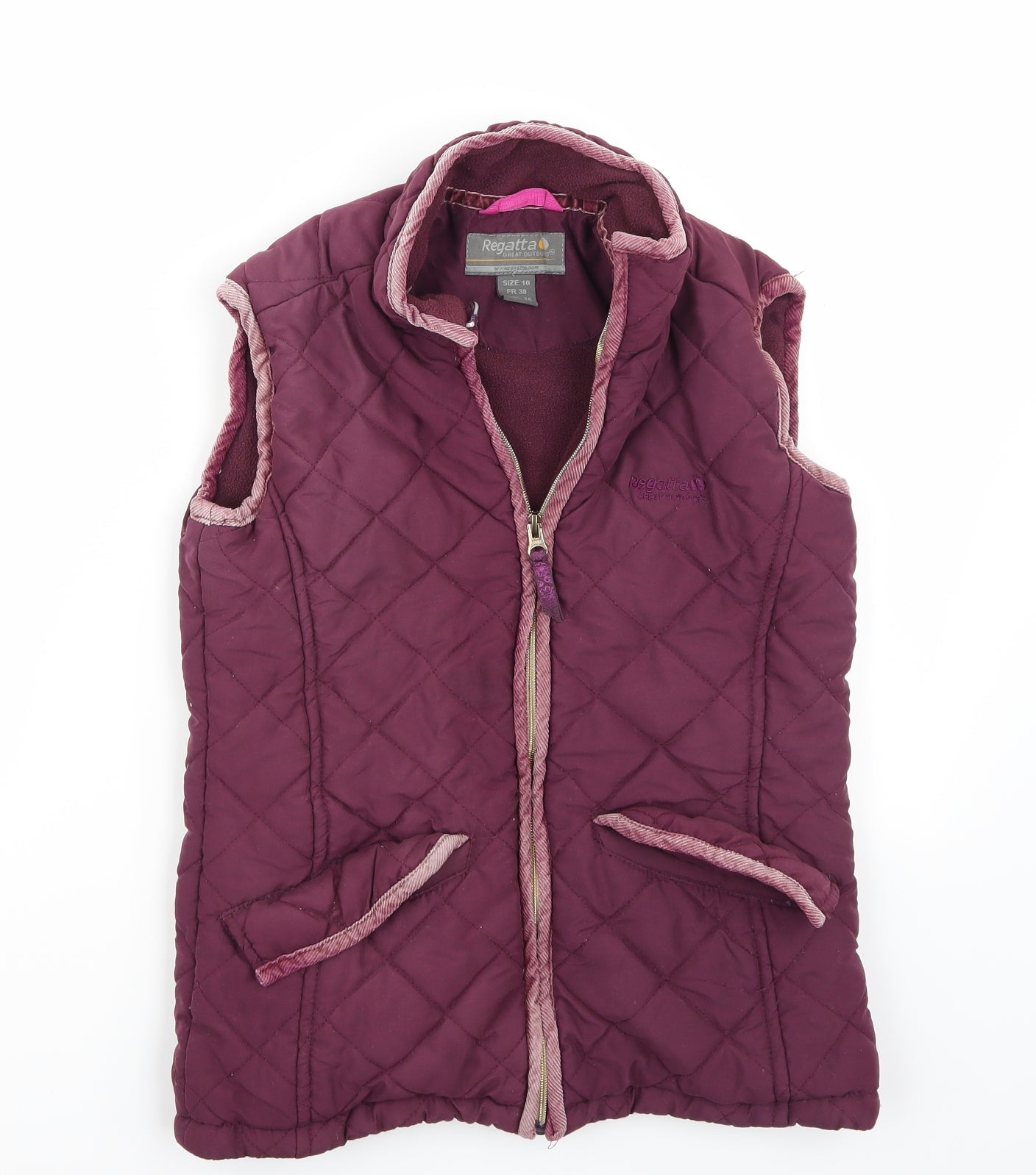 Regatta Womens Purple   Gilet Coat Size 10