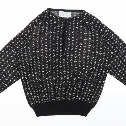 Styling Womens Black   Pullover Jumper Size M