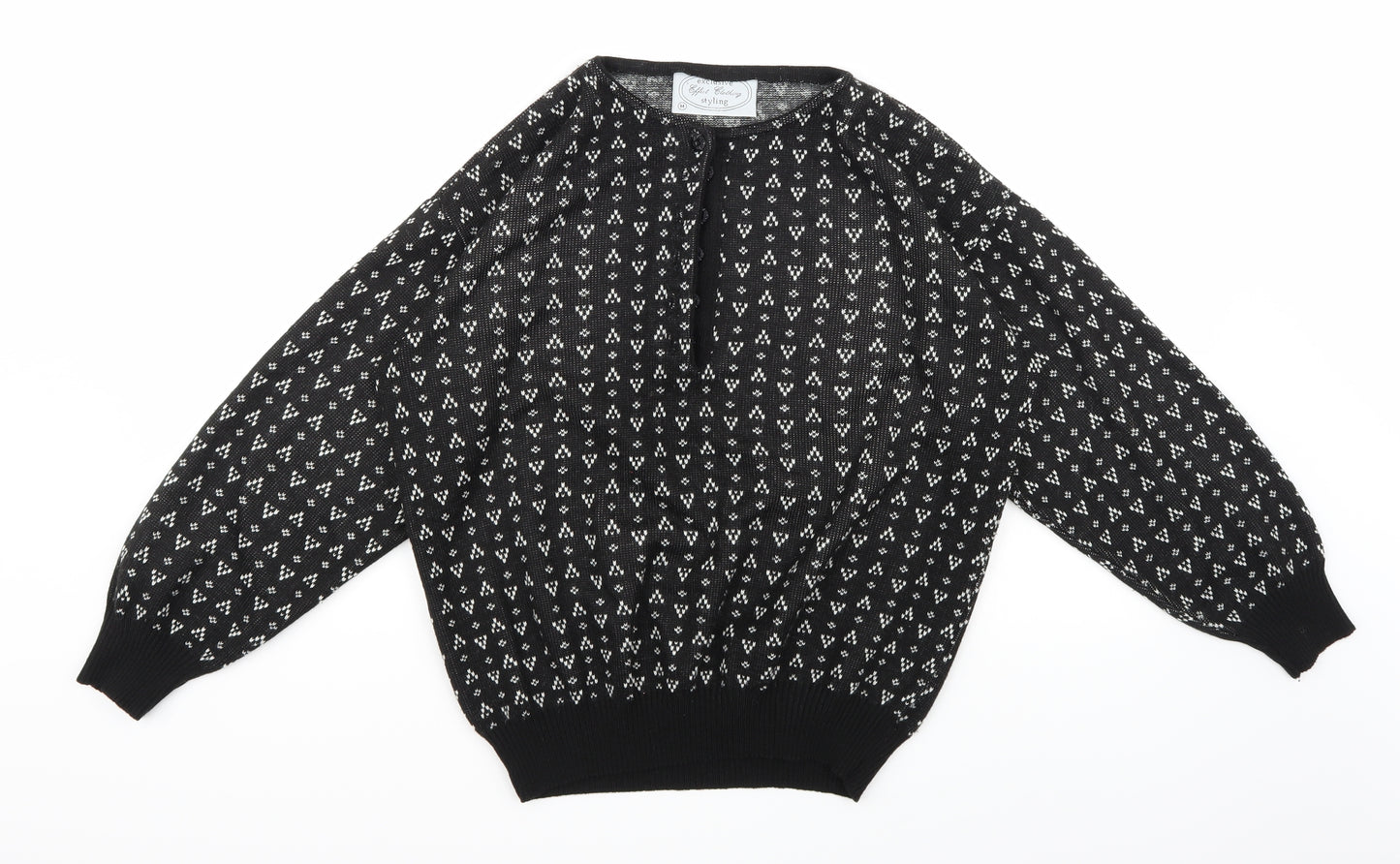 Styling Womens Black   Pullover Jumper Size M