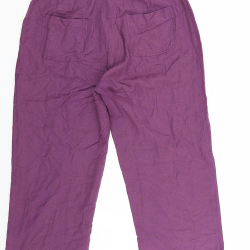 DASH Womens Purple   Trousers  Size 16 L24 in