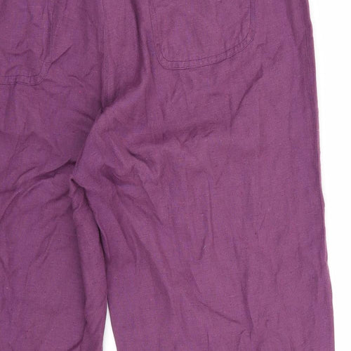DASH Womens Purple   Trousers  Size 16 L24 in