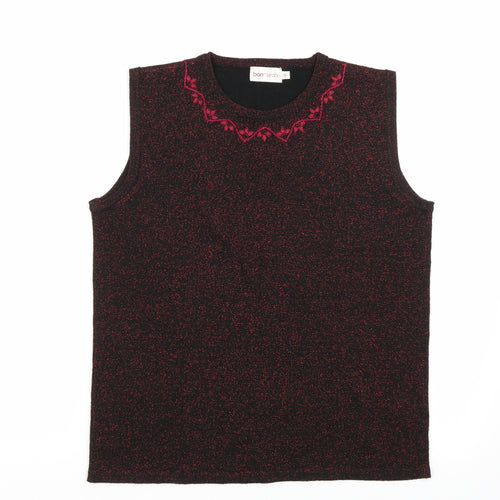 Bonmarché Womens Black   Henley Jumper Size S