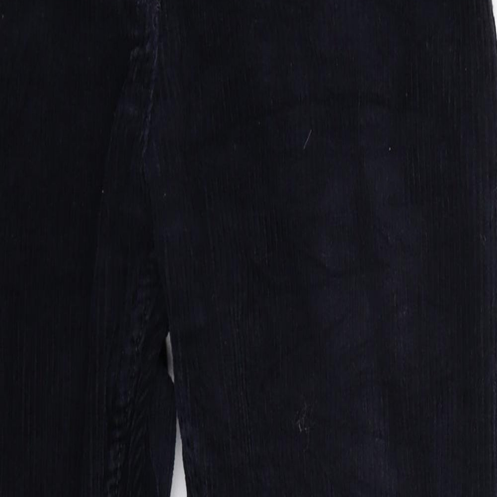 Monki Womens Blue  Corduroy Trousers  Size 10 L27 in