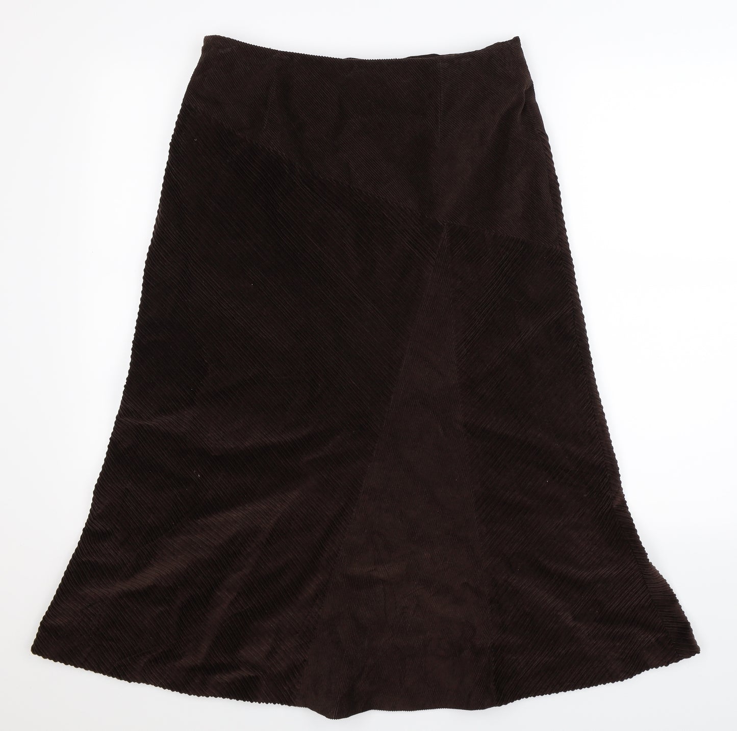 Per Una Womens Grey  Corduroy Maxi Skirt Size 12