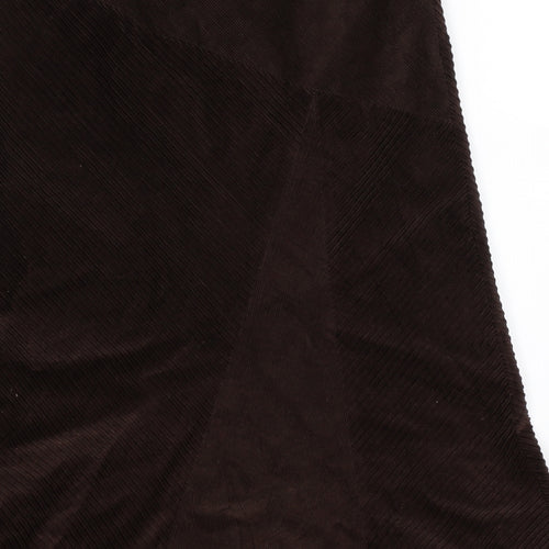 Per Una Womens Grey  Corduroy Maxi Skirt Size 12