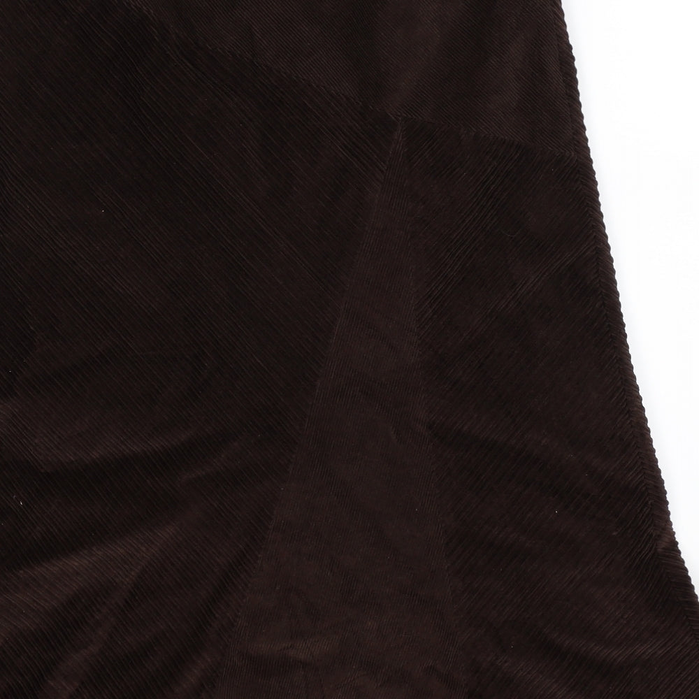 Per Una Womens Grey  Corduroy Maxi Skirt Size 12