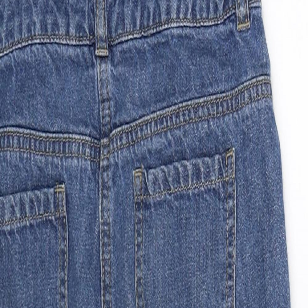 George Girls Blue  Denim Dungaree One-Piece Size 9-10 Years