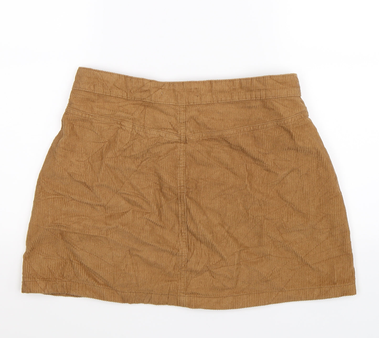 Denim Co Womens Brown  Corduroy A-Line Skirt Size 12
