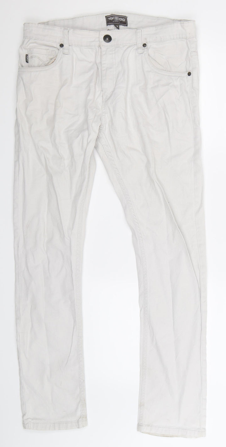 Terranova Womens Grey Denim Skinny Jeans Size 14 L30 in