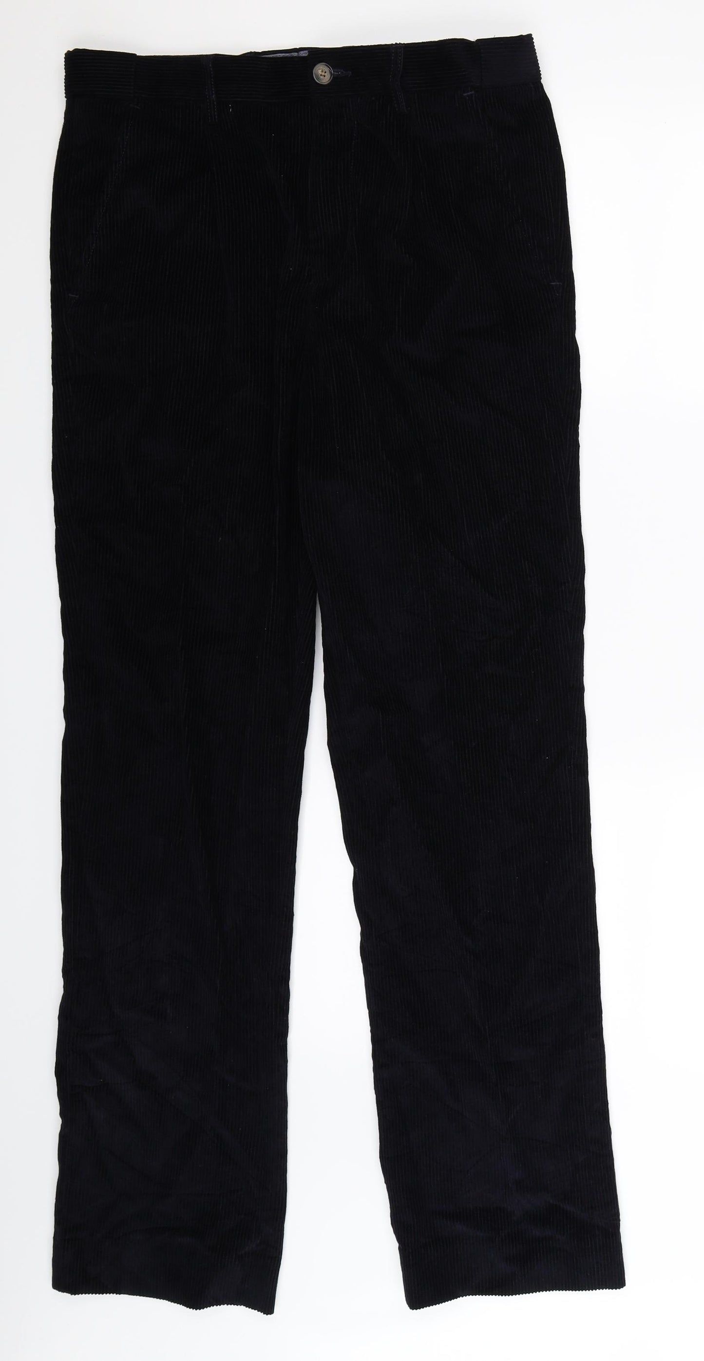 Maine Mens Blue  Corduroy Trousers  Size 32 L32 in