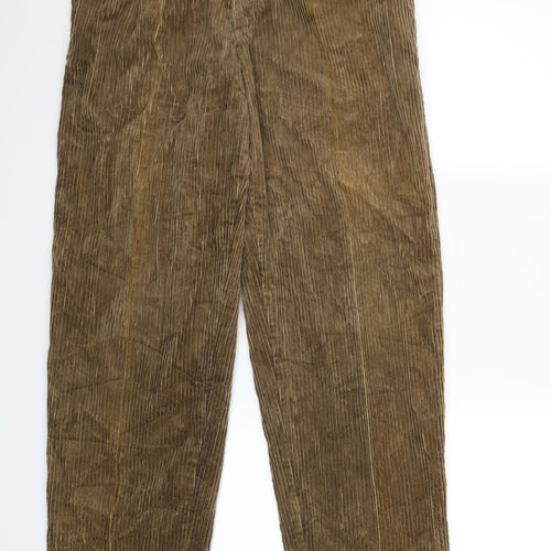 BHS Mens Beige  Corduroy Trousers  Size 34 L31 in
