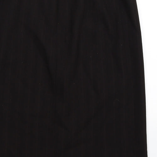 Joan Stephen Womens Black Striped Knit Straight & Pencil Skirt Size 6