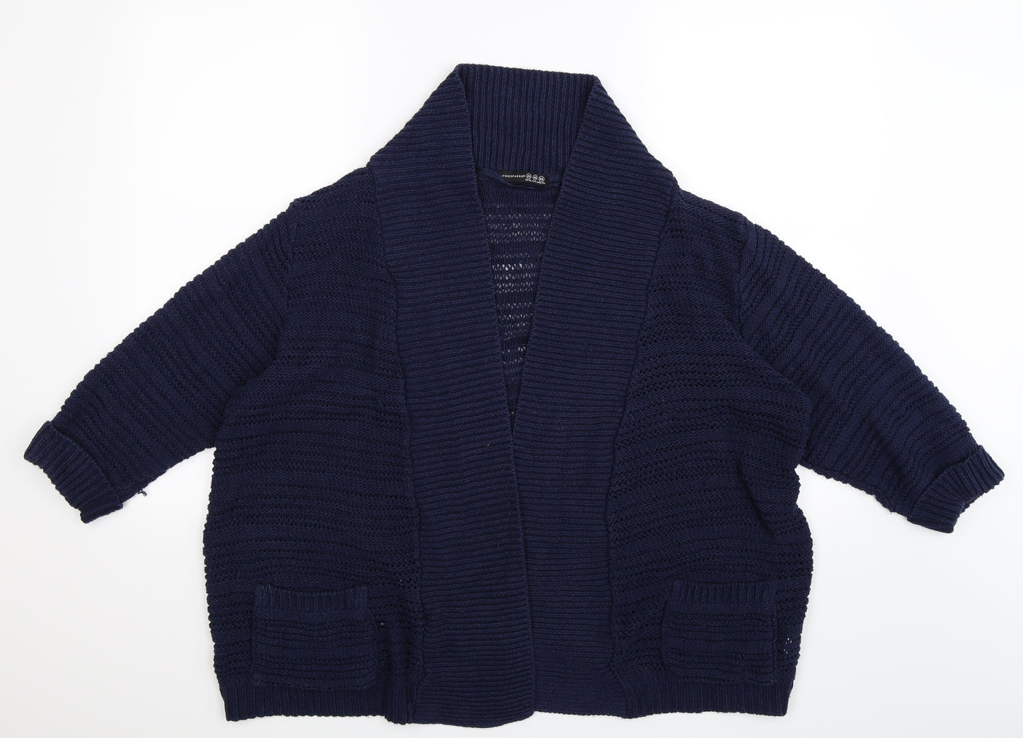 Atmopshere Womens Blue  Knit Cardigan Jumper Size 20