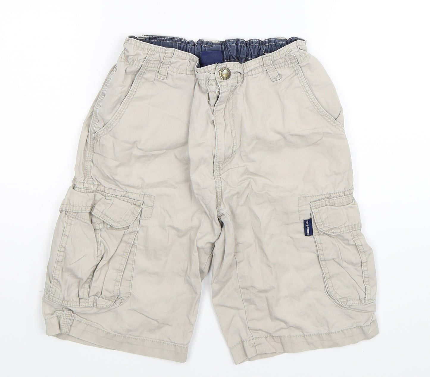 Mimo & Co Boys Beige   Cargo Shorts Size 12 Years