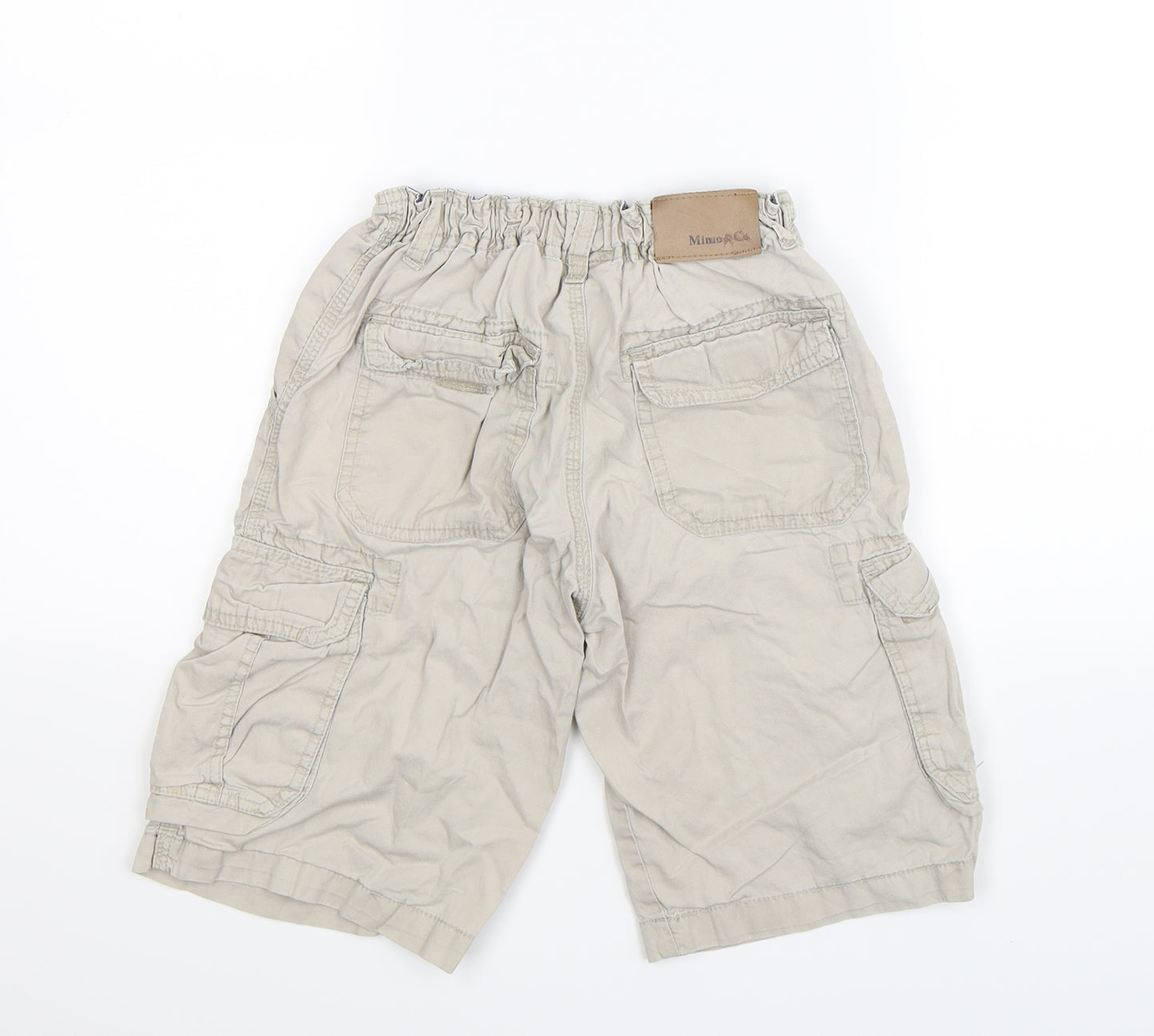 Mimo & Co Boys Beige   Cargo Shorts Size 12 Years