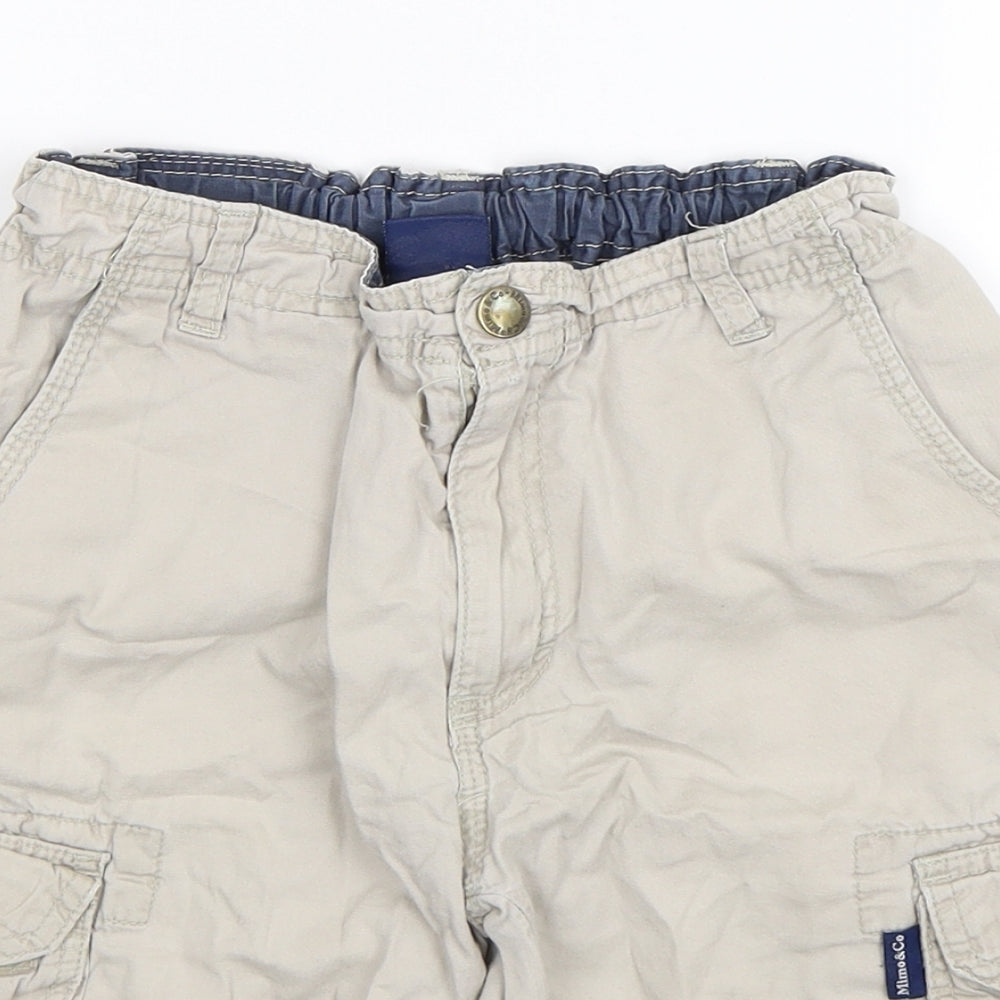 Mimo & Co Boys Beige   Cargo Shorts Size 12 Years