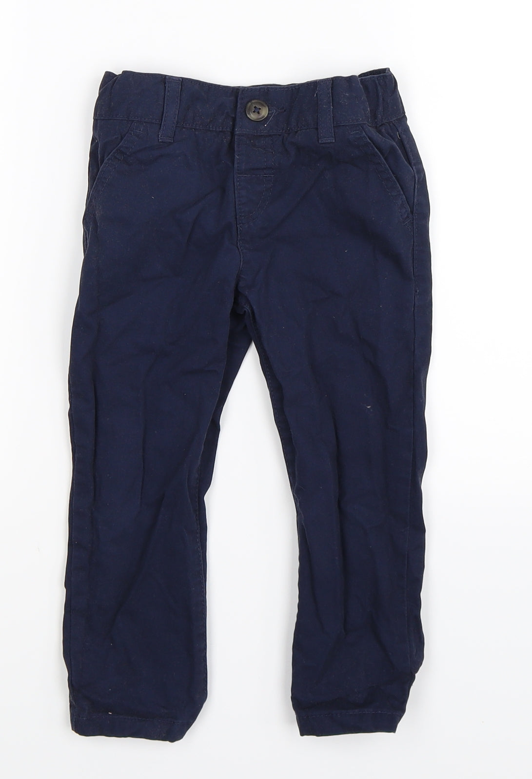 Marks and Spencer Boys Blue   Chino Trousers Size 2-3 Years