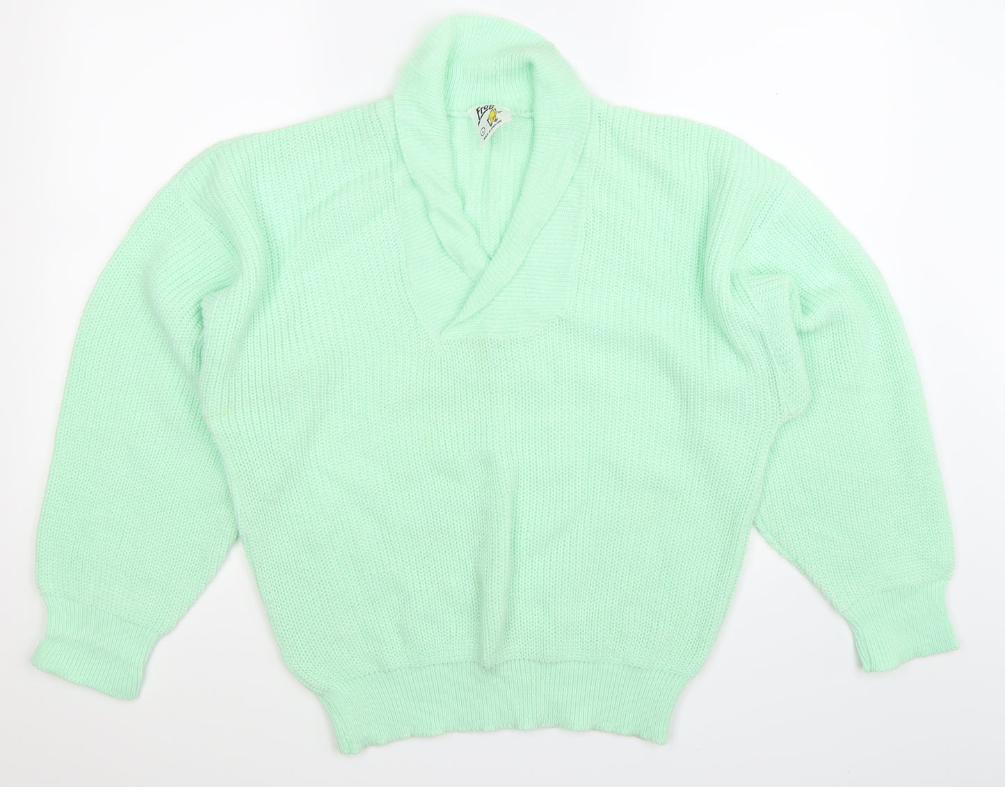 FROG Womens Green  Knit Pullover Jumper Size L