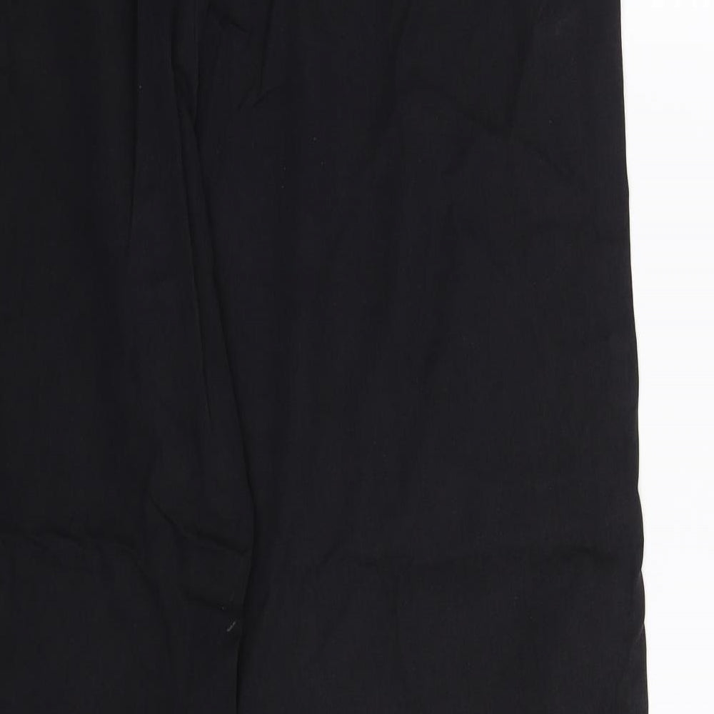 Orvis Womens Black  Denim Wide-Leg Jeans Size 16 L31 in