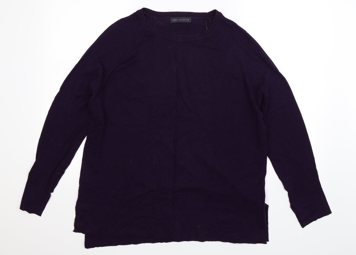 Marks and Spencer Womens Purple  Knit Pullover Jumper Size XL