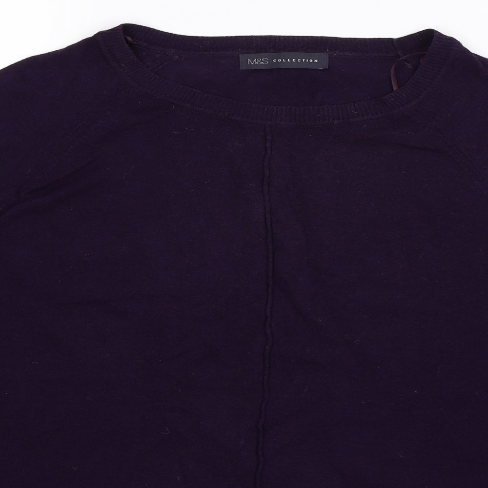 Marks and Spencer Womens Purple  Knit Pullover Jumper Size XL