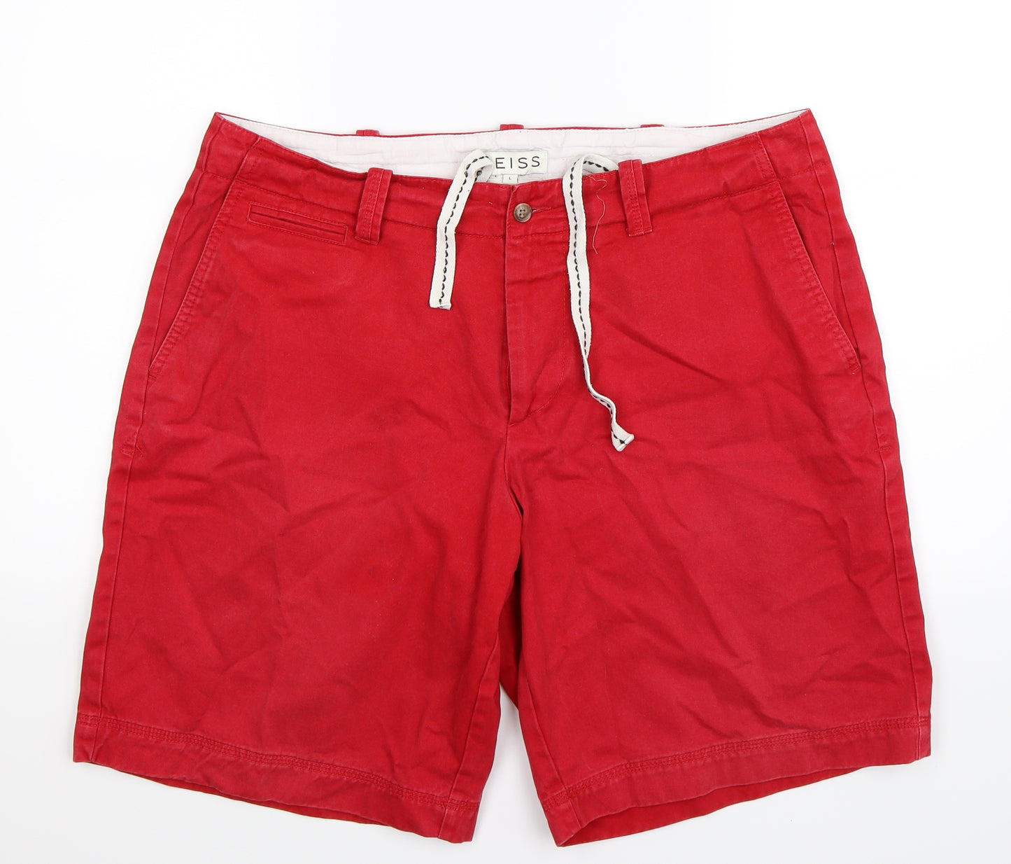 Reiss Mens Red   Chino Shorts Size L