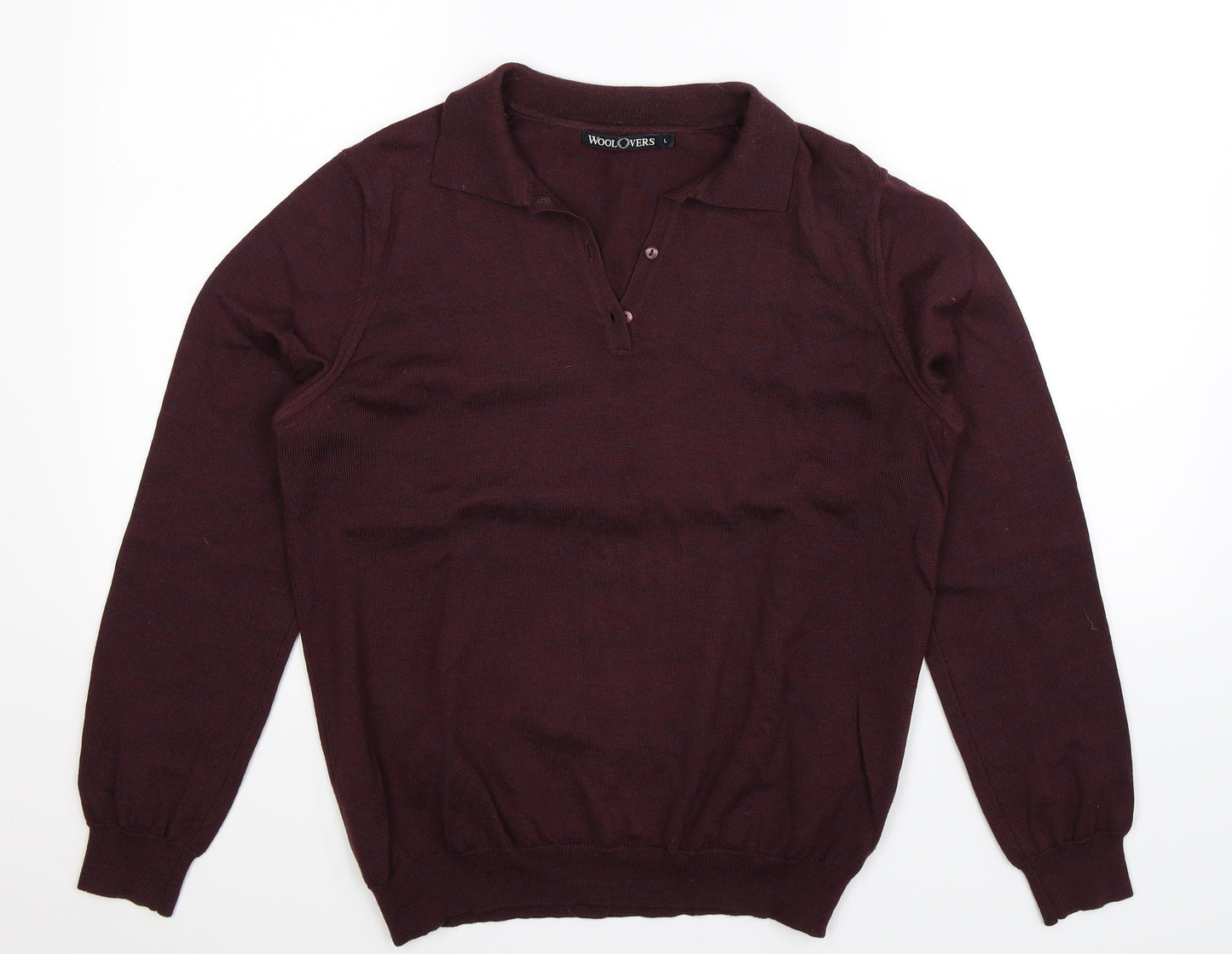 Woolovers Womens Brown  Knit Pullover Jumper Size L