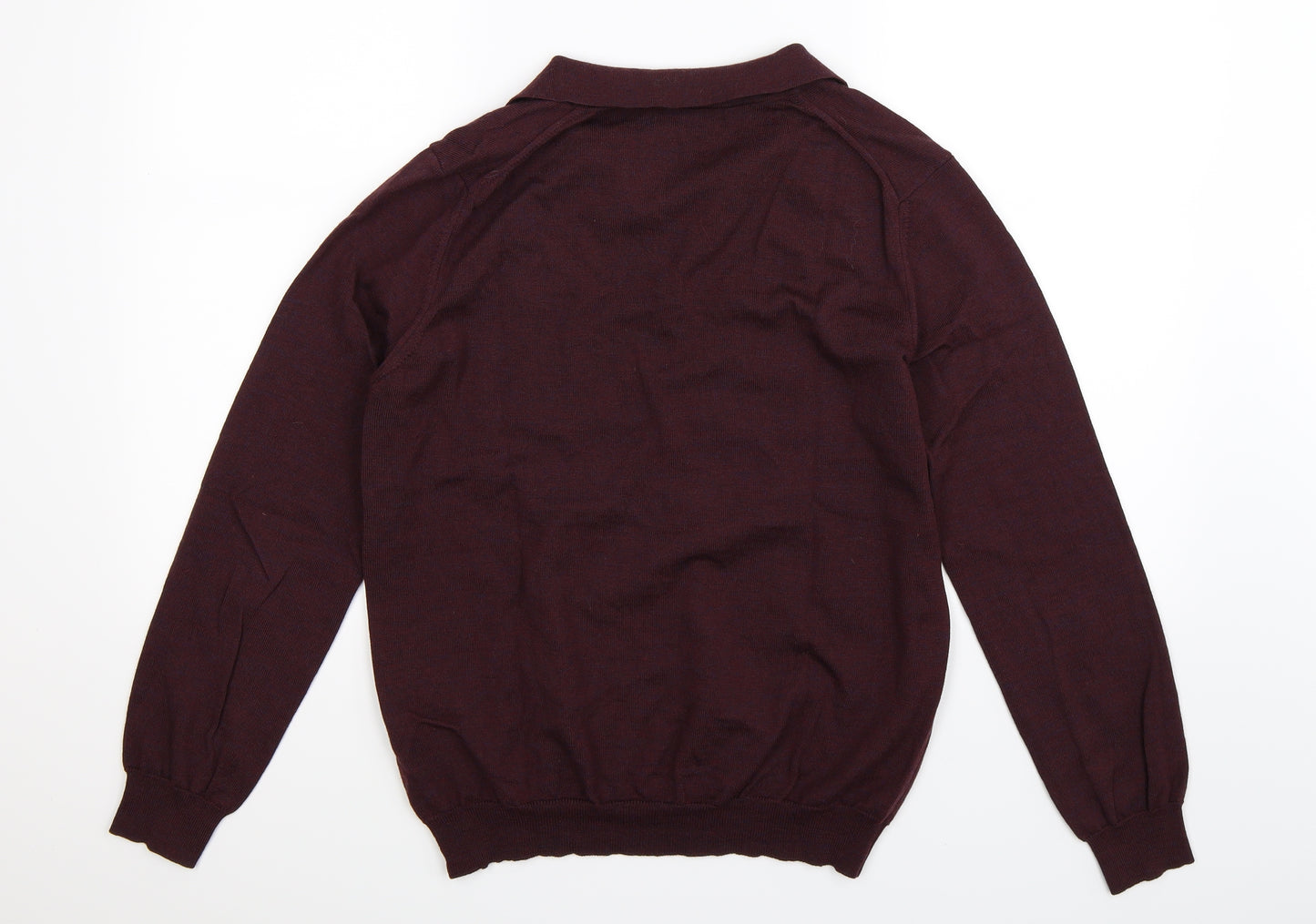 Woolovers Womens Brown  Knit Pullover Jumper Size L